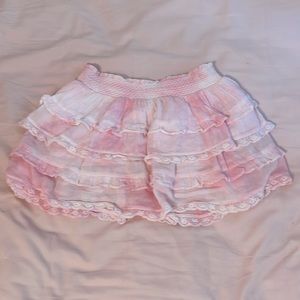 Hi! i am selling a Loveshackfancy kids ruffle mini skirt!